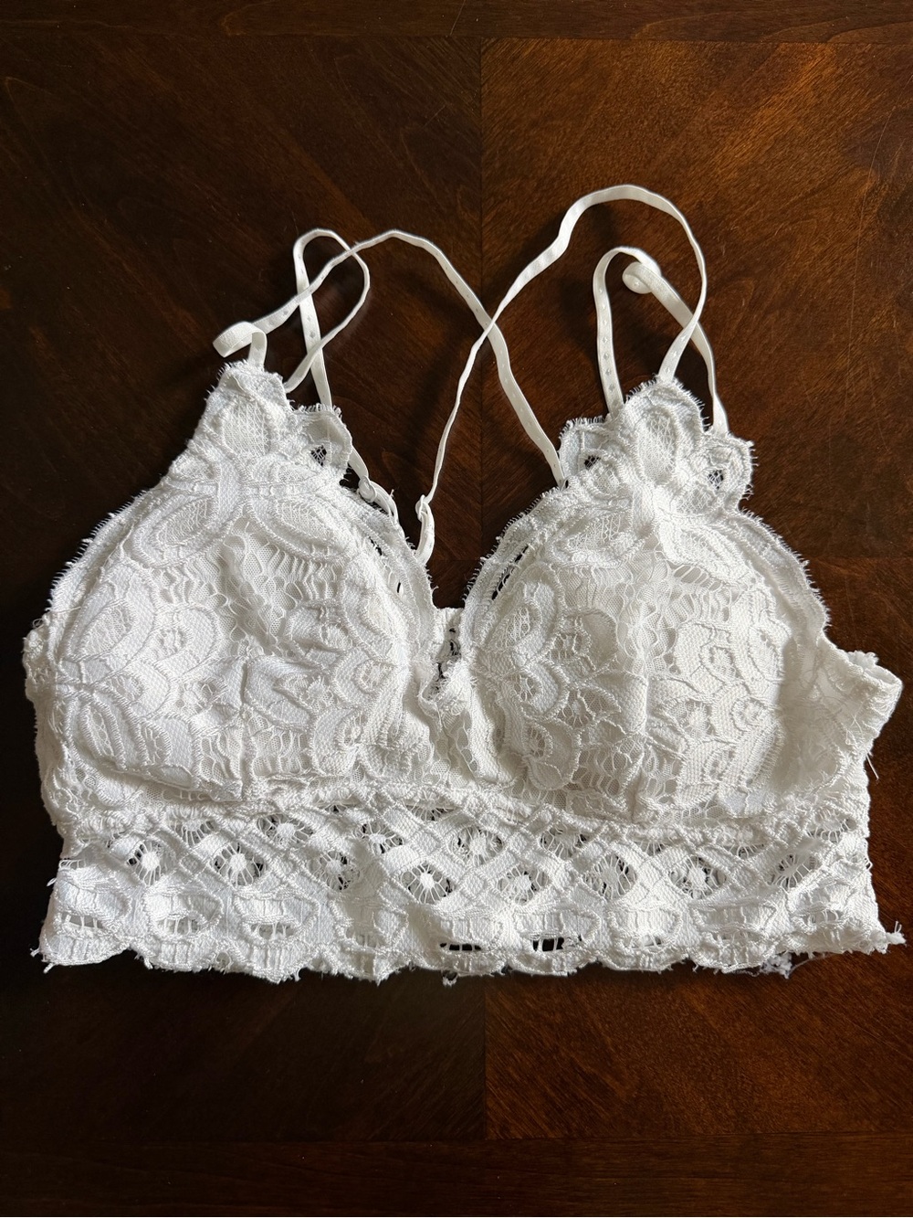 Altar'd State White Crochet Lace Bralette